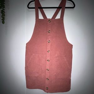 Pink textured overalls from American eagle